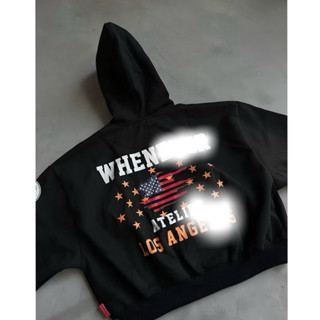 Áo hoodie zip boxy ATELIER LOS ANGELES vải nỉ bông cao cấp, hình in siêu bền, không bong tróc, không xù lông