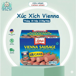 Thùng Xúc Xích Hộp Vienna Sausage 130g - Mỹ
