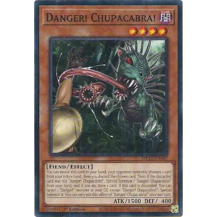 Thẻ Bài YuGiOh Mã MP25-EN447 - Danger Chupacabra - Effect Monster - Common