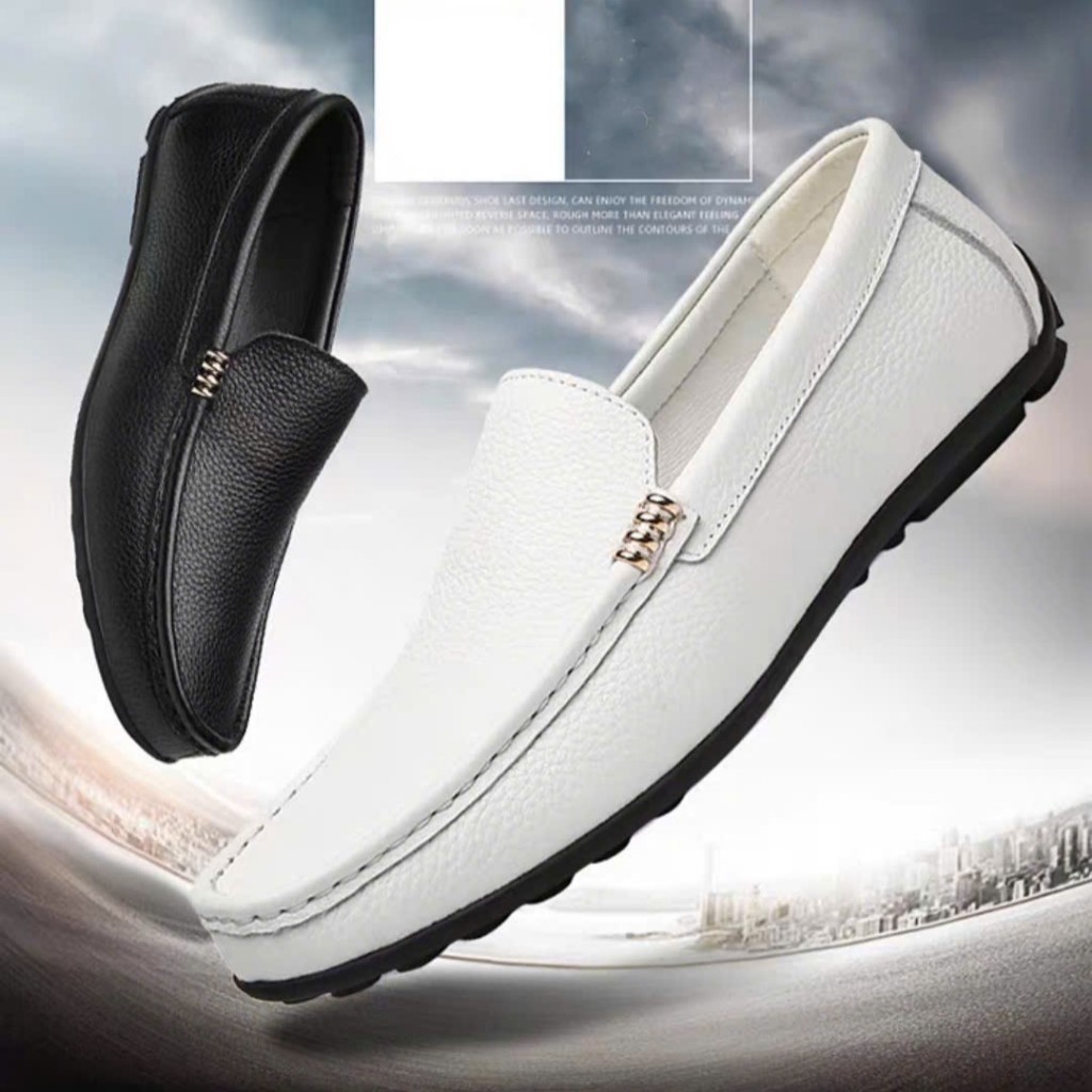 Giày Lười Nam GDA4 giày mọi nam da sần cao cấp thời trang dễ dàng phối đồ đi làm đi chơi đi tiệc