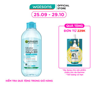 Nước Tẩy Trang Garnier Micellar Cleansing Water Salicylic BHA 400ml