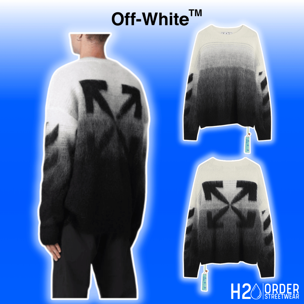 (Best Quality) Áo Sweater Len Off-White Knit Crewneck Màu Đen. Áo Len Lông Nam Nữ Nhiều Màu OW04