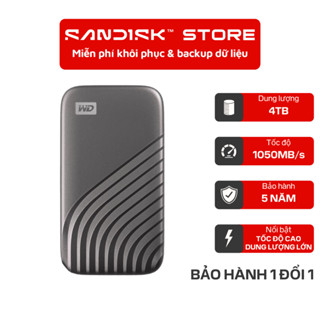  Ổ cứng di động SSD Western Digital My Passport WDB-WESN 500GB   1TB   2TB   4TB 1050MB s Bảo hành 5 năm 