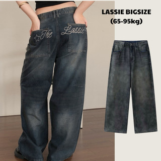  FORM RỘNG|  Quần jeans BIGSIZE dài tràn viền ống rộng  form đứng  65-100kg  RAY JEANS 
