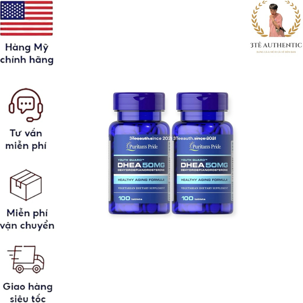 [NHẬP MỸ-HÀNG AIR] Viên uống DHEA 50mg Puritan’s Pride hỗ trợ tăng cường nội tiết tố.