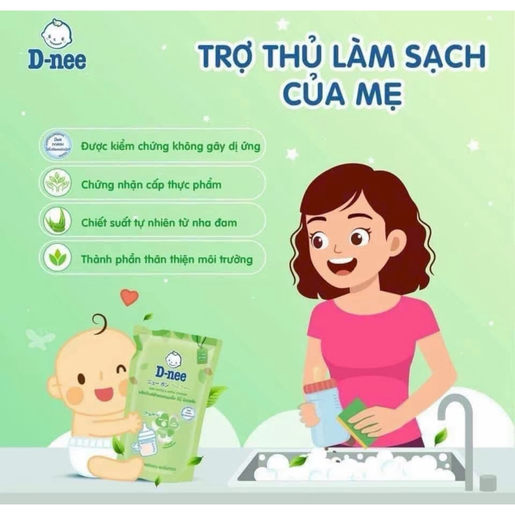 combo 5 gói 𝐍𝐮̛𝐨̛́𝐜 rửa 𝐛𝐢̀𝐧𝐡 𝐬𝐮̛̃𝐚 𝐃𝐧𝐞𝐞 mẫu mới 550ml/ gói