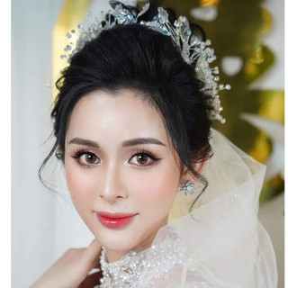 Bờm hoa cài đá cho cô dâu HC963