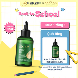 [MUA 1 TẶNG 1] Nước Dưỡng Tóc Tinh Dầu Bưởi Pomelo Cocoon Hair Tonic 140ml x2 | AB Beauty World Sản Phẩm Chính Hãng