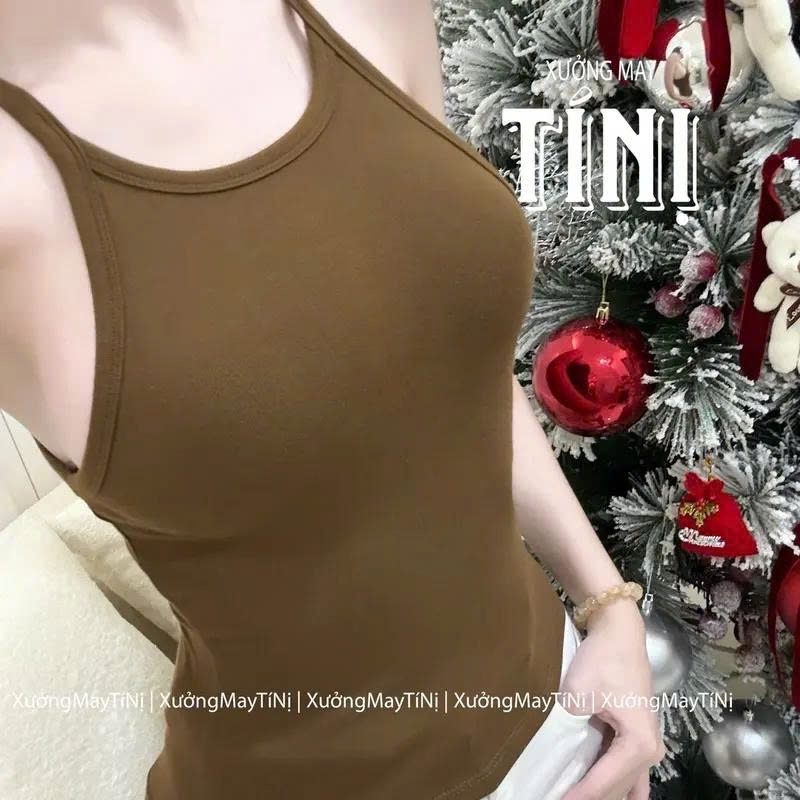 Xuongmaytini - Áo cổ yếm vải thun rip trung mềm mịn, tôn v1 Nữ ( mỏng )_A2 | BigBuy360 - bigbuy360.vn
