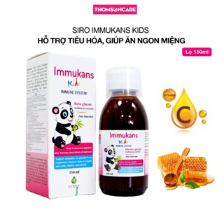 Siro tăng sức đề kháng và ăn ngon Immukans Kids - từ keo ong có thêm vitamin C cho bé nhập khẩu Ý - Chai 150ml