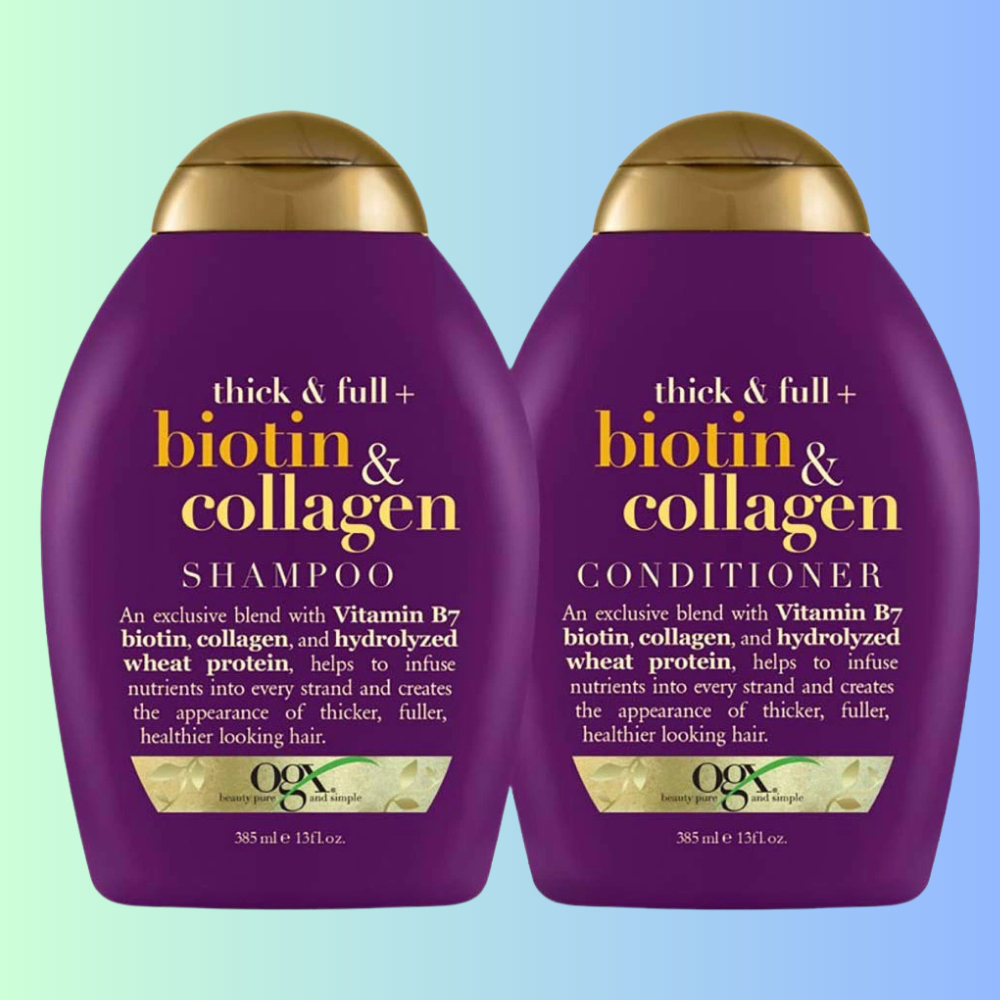 Bộ dầu gội - dầu xả OGX Biotin & Collagen
