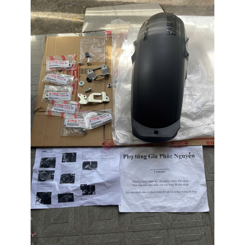 Bộ chắn bùn sau xe NVX 155 V3 , chính hãng yamaha