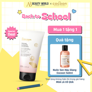 [MUA 1 TẶNG 1] Nước Sen Hậu Giang Cocoon 140ml & Sữa Rửa Mặt Sen Hậu Giang 140ml AB Beauty World