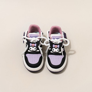  Giày sneaker kuromi cho bé gái 331 chất liệu da Pu êm mềm cao cấp một màu duy nhất 