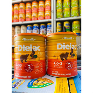 [DATE 2027] Combo 2 lon Sữa bột Dielac Alpha Gold 3 lon 1,4kg