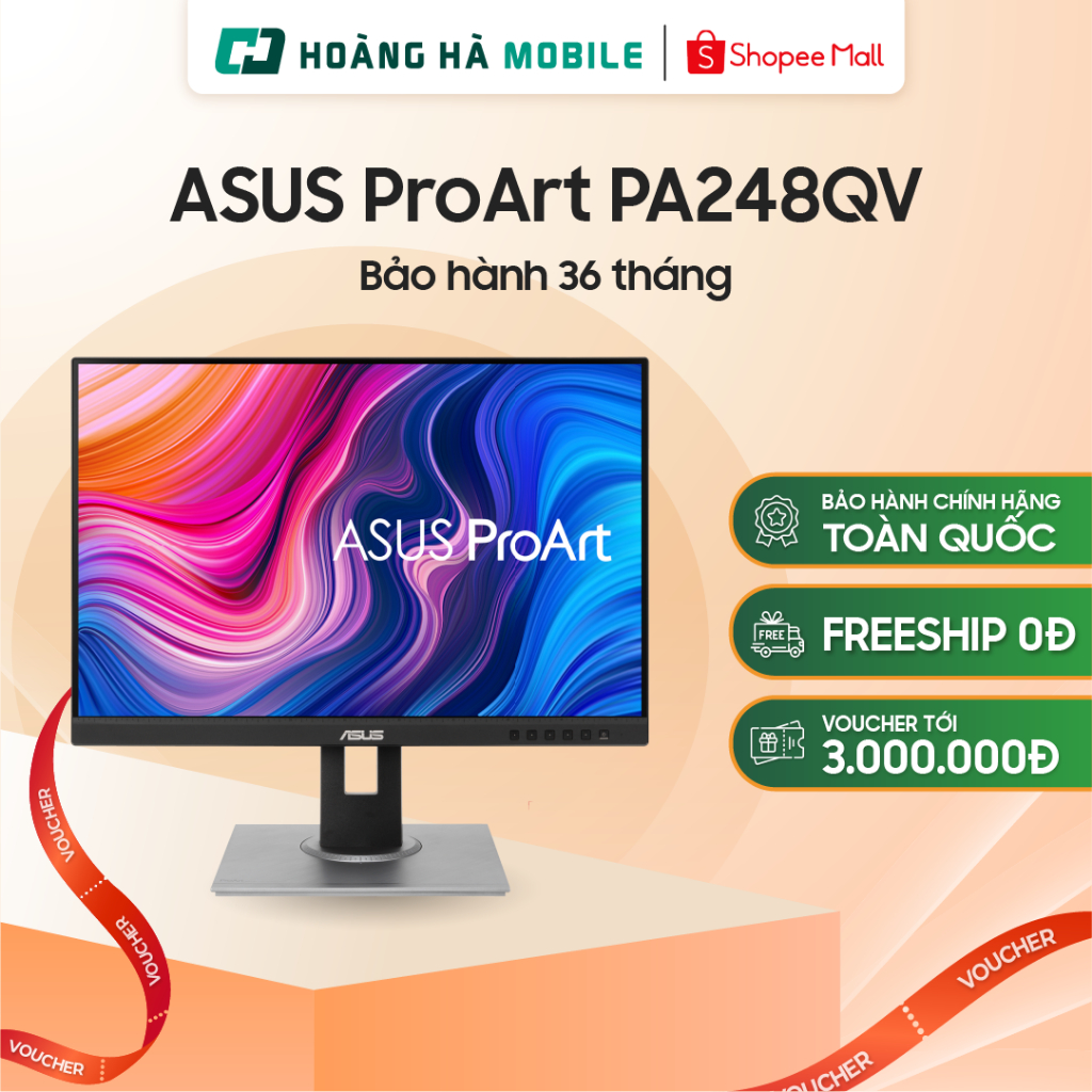Màn hình máy tính Màn hình đồ họa ASUS ProArt PA248QV (24.1"/WUXGA/IPS/75Hz)