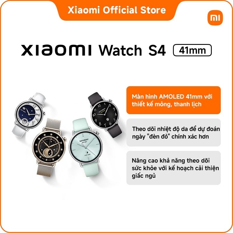 [New]Xiaomi Watch S4 41mm | Màn hình AMOLED với thiết kế mỏng, thanh lịch | Nâng cao khả năng theo dõi sức khỏe với | BigBuy360 - bigbuy360.vn
