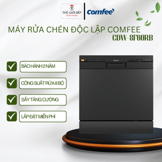 Máy Rửa Chén Comfee CDW‑8F60RB – 10 Bộ, Diệt Khuẩn, Sấy Khô, Hỗ Trợ Lắp Đặt Miễn Phí