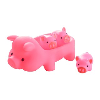 Đàn lợn 4 con ngộ nghĩnh thả bồn tắm cho bé, kêu chút chít