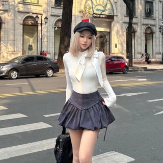   40-80kg  Chân Váy Sọc Tùng Bí Mặc Đi Chơi Siêu Xinh  Có BigSize  UnihomeClothing CA353 