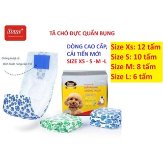 Tã chó đực Dono NEW cao cấp/ Bỉm chó đực cải tiến mới thấm hút tiện lợi