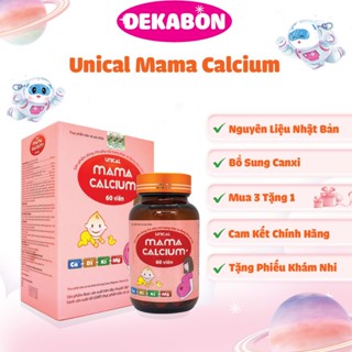  Viên uống Canxi Unical Mama Calcium hộp 60v bổ sung Canxi Vitamin tổng hợp cho mẹ bầu và sau sinh 