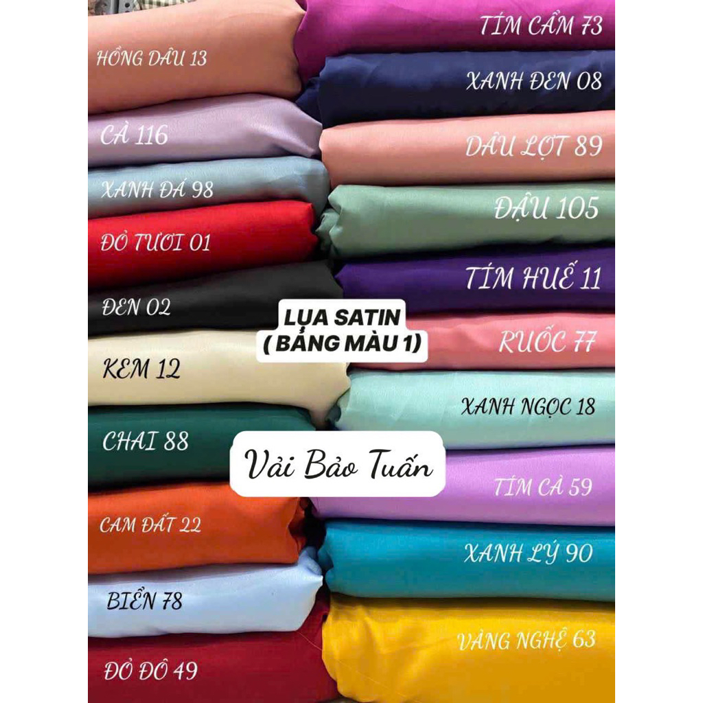 Vải lụa satin mềm rủ khổ 1m5