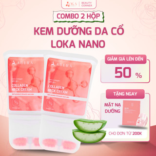[Combo 2 Hộp] Kem Dưỡng Da Cổ Loka Nano Collagen Abera 50ml – Dưỡng Ẩm, Hỗ Trợ Làm Mềm Vùng Cổ - LOKA NANO Shop