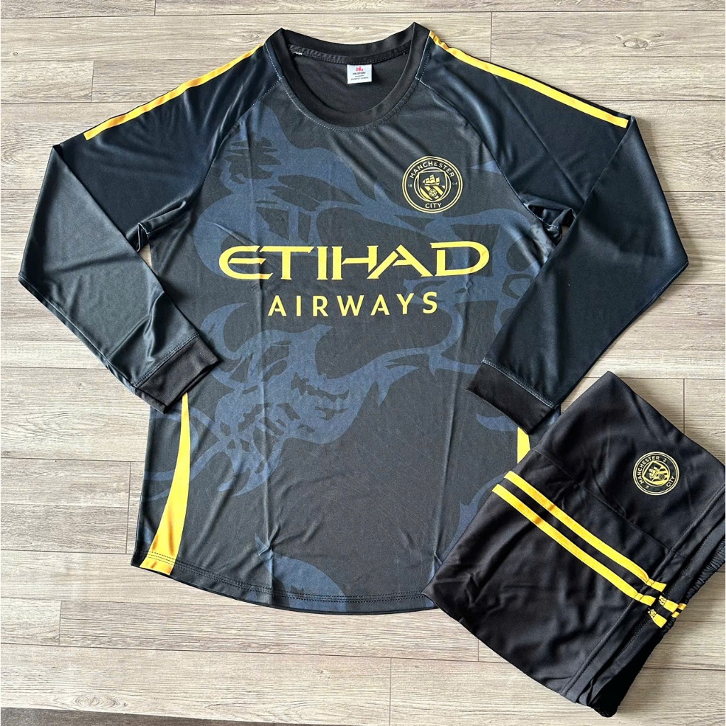 [DÀI TAY] Bộ bóng đá dài tay CLB MC ĐEN 2025 DÀI TAY  - Đồ đá banh dài tay nam nữ chất thun lạnh cao