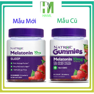Kẹo ngủ Natrol Melatonin Gummies  hỗ trợ giấc ngủ 10mg 90v