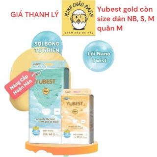   HCM- MẪU MỚI Tã dán quần YUBEST GOLD ANGLE bản 2023 nội địa size Nb90 S62 M60 L52 Xl46 XXL44 3XL42 