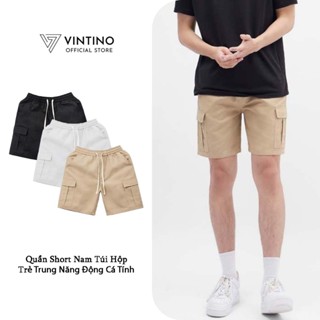  Quần Short Nam VINTINO Kaki Túi Hộp Phong Cách Streetwear Trẻ Trung Năng Động QS02 