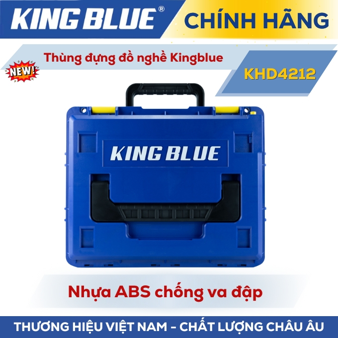 Thùng đựng đồ nghề Kingblue KHD4212 sử dụng nhựa ABS chống nước chống va đập để đựng máy móc đồ nghề