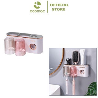  Bộ Nhả Kem Đánh Răng ECOMAC Kèm Nhả Kem Miếng Dán Tường Không Cần Khoan Đục 