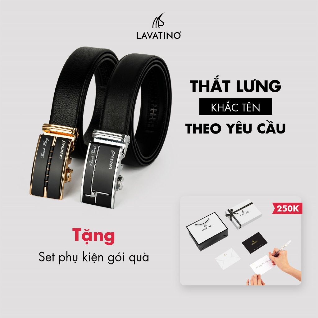 Thắt Lưng Nam Cao Cấp Khắc Tên Theo Yêu Cầu Chính Hãng Lavatino, Quà Tặng Ý Nghĩa Cho Người Thân Yêu