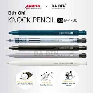 [DA ĐEN] Bút Chì Bấm Và Lắc Zebra Knock Pencil 0.5 (M-1700)