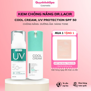 Kem Chống Nắng Uv Protection + Cool Cream, Kem dưỡng trắng da, kiềm dầu, lâu trôi Quynhanhspa20 50gr