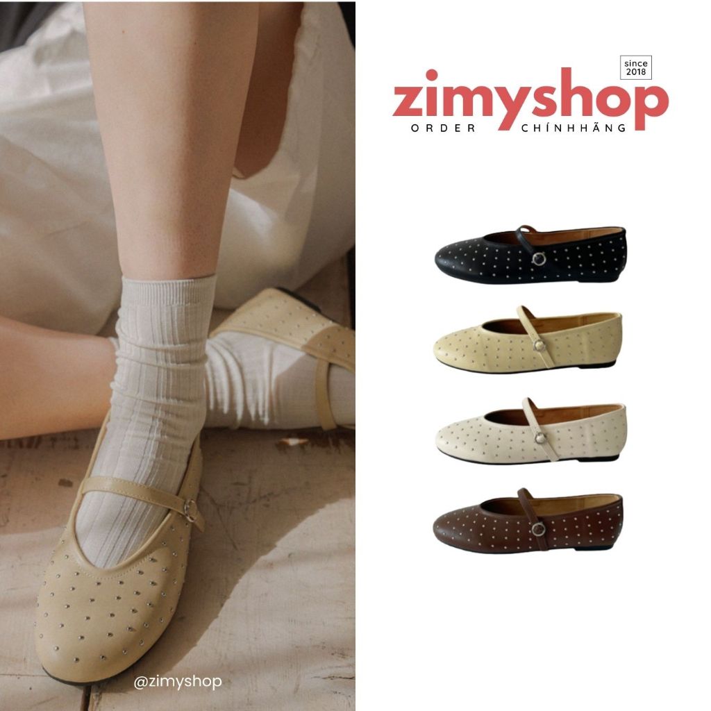 CHÍNH HÃNG GIÀY MARYJANE DA ĐÍNH HẠT NUUS HÀN QUỐC