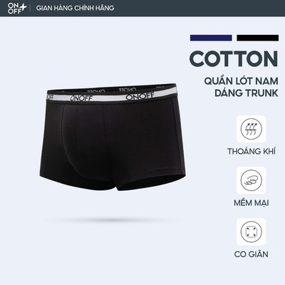Quần lót nam dáng trunk năng động kết hợp lưng thun nhỏ gọn, ôm vừa vặn ONOFF - 18UO25A083