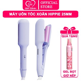 Máy Uốn Tóc Xoăn Sóng Nước hippie 25MM công nghệ ion âm phủ gốm+ Gel Bọt Giữ Nếp Karseell 200ML