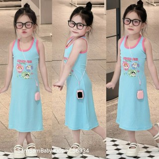 S6334 - Đ.XANH viền HỒNG in CRY BABY