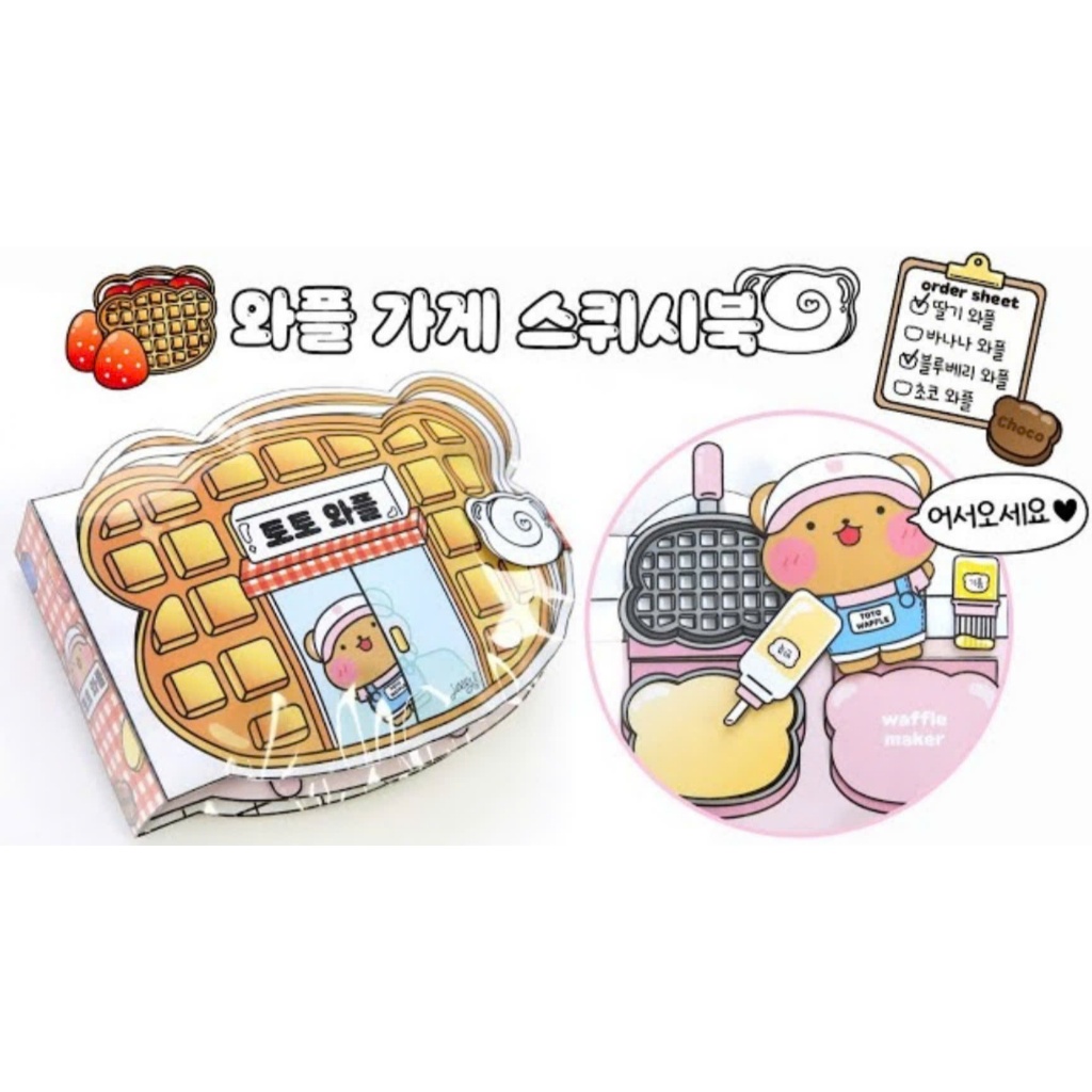 Xoei Paper -  Tự Cắt Tay Bakery diy material pack đồ chơi giáo dục sớm khai sáng búp bé thoã sức sán