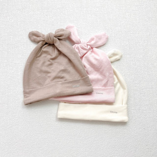   Combo 3 giảm 15%  - Mũ buộc nơ cho bé Sinnie Baby vải sợi tre siêu mềm mịn mũ che thóp cho bé mũ sơ sinh 