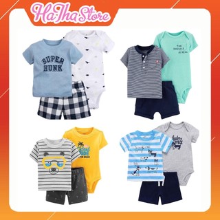 Set 3 món bé trai & gái ( gồm bodysuit + quần + áo )