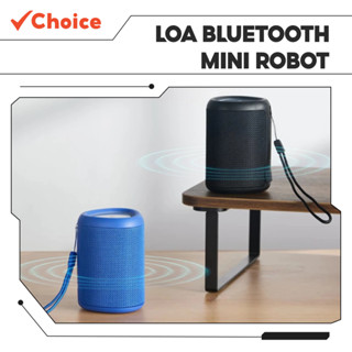 [Choice] Loa Bluetooth Mini Robot RB120 EL1-1469-11 5W, Led RGB Kết Nối Thẻ Nhớ Tiện Lợi, Bass Mạnh