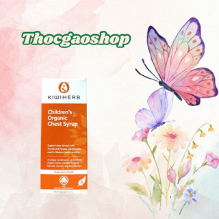   Thóc Gạo Shop 89  NEW ZEALAND  Kiwiherb Organic Chest Syrup - Siro giảm ho cho cả gia đình 