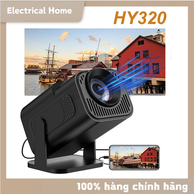 Máy chiếu HY320/HY300/X8MAX Full HD 4K WiFi6 Bluetooth5.0 Android11 Hỗ trợ kết nối với điện thoại di động và máy tính