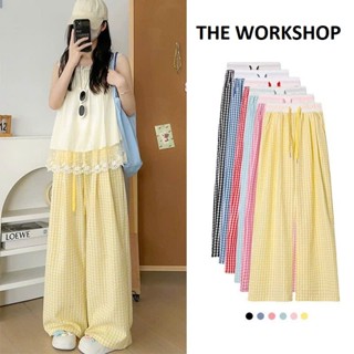  Quần dài nữ ống suông họa tiết kẻ caro nhiều màu QD29,quần suông nữ cạp chun cao co dãn chất vải mềm mát che khuyết điểm 