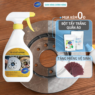  Tẩy rỉ sét Freeme 500ml chống rỉ và đánh bay gỉ sét trên kim loại thép inox đồng 