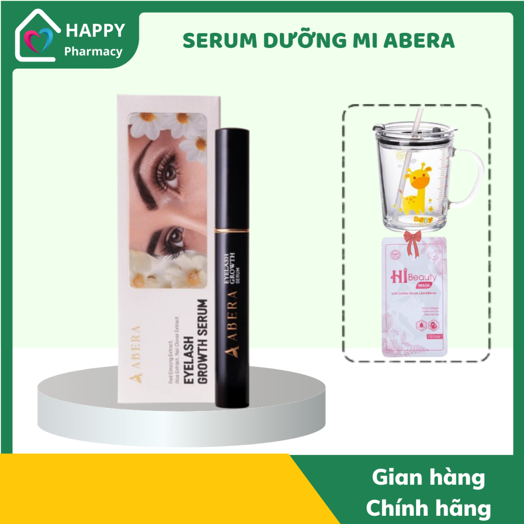 SERUM DƯỠNG MI ABERA 5ml - Dưỡng Mi Dài Và Dày, Cải Thiện Tình Trạng Mi Thưa, Dễ Gãy Rụng
